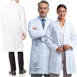 CL Unisex White Lab Coat | Salon Coat | Stylist Smock | Professional Workwear – Premium Polycotton Long Sleeve