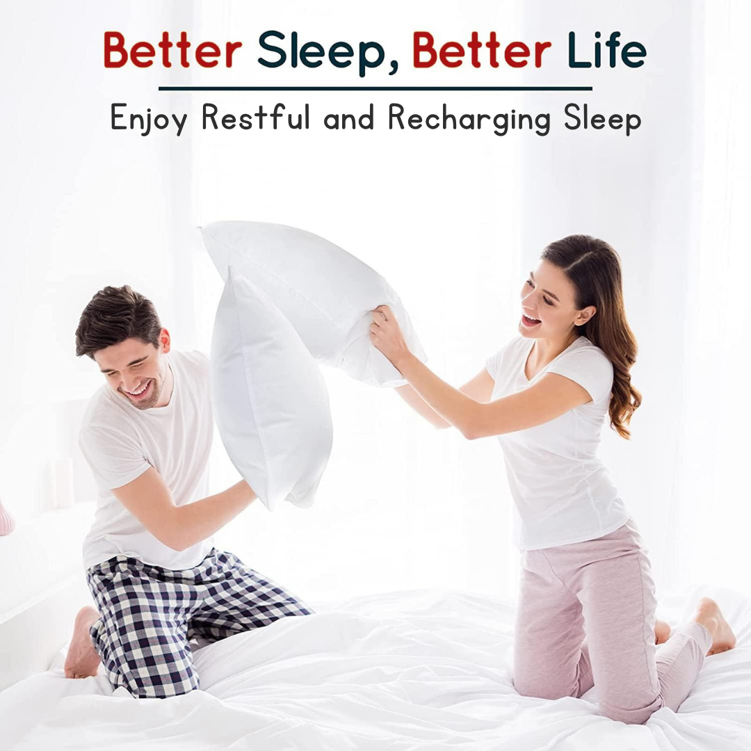 Luxury Goose Feather &amp; Down Pillows – Hotel Quality Comfort &amp; Support | 48 x 74 cm (19" x 29") - 4A's Global