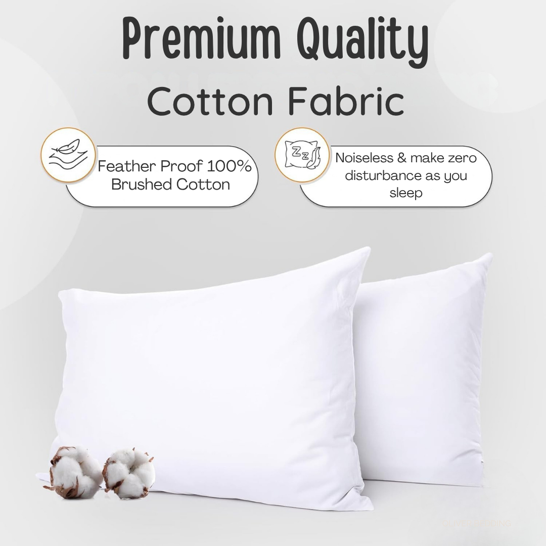 Luxury Goose Feather &amp; Down Pillows – Hotel Quality Comfort &amp; Support | 48 x 74 cm (19" x 29") - 4A's Global