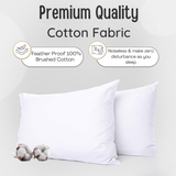 Luxury Goose Feather &amp; Down Pillows – Hotel Quality Comfort &amp; Support | 48 x 74 cm (19" x 29") - 4A's Global