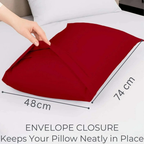 2x Luxury Percale Polycotton Pillowcase Pair – Soft, Durable &amp; Easy-Care Bedding - 4A's Global