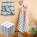 Terry Cotton Tea Towels Set | Super Absorbent Dish Cloths | Kitchen Cleaning & Drying Towels  75 x 52 cm - Pack of 6