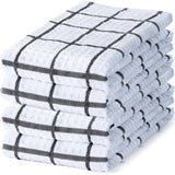 Terry Cotton Tea Towels Set | Super Absorbent Dish Cloths | Kitchen Cleaning & Drying Towels  75 x 52 cm - Pack of 6