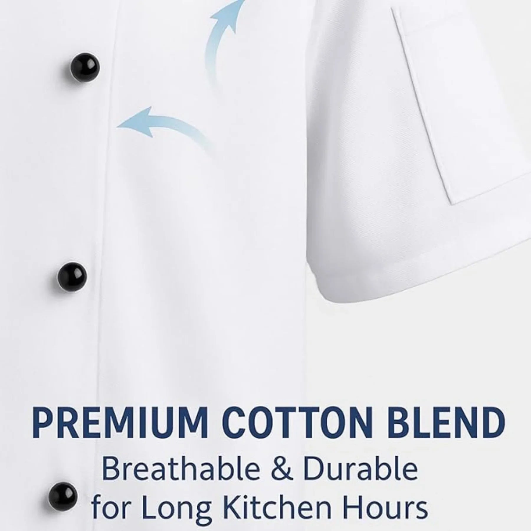 Professional Chef Jacket &amp; Trousers Set – Short Sleeve, Mesh Back, Pockets | Catering Uniform - 4A's Global