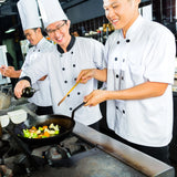 Professional Chef Jacket &amp; Trousers Set – Short Sleeve, Mesh Back, Pockets | Catering Uniform - 4A's Global