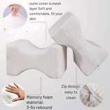 Ergonomic Memory Foam Knee Pillow for Side Sleepers – Orthopedic Support for Sciatica, Back, Hip &amp; Joint Pain Relief - 4A's Global