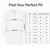 Unisex White Lab Coat | Salon Coat | Stylist Smock | Professional Work Coat – Premium Polycotton Long Sleeve with Button Fastening - 4A's Global