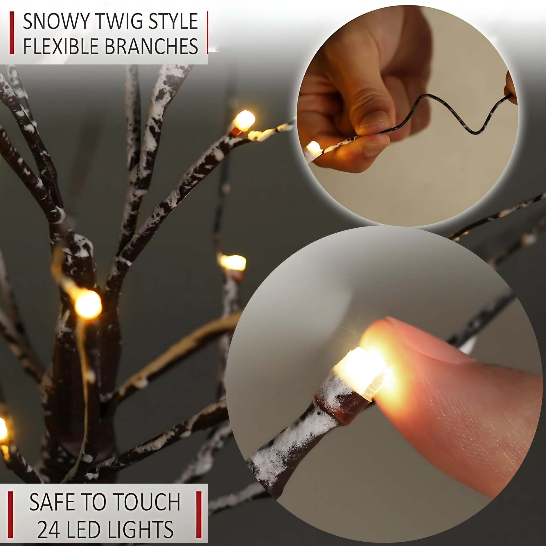 LED Christmas Trees – 2ft, 5ft &amp; 6ft Decorative Holiday Lights - 4A's Global