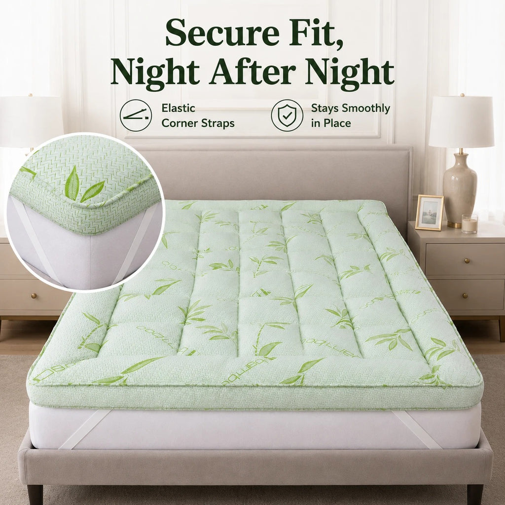 10cm Extra Thick Mattress Topper | 1100GSM Deep-Fill Luxury | All UK Sizes | 4AS