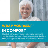 2x Unisex Wrap Over Gown – Comfortable, Stylish &amp; Easy Wear (Pack of 2) - 4A's Global