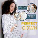 2x Unisex Wrap Over Gown – Comfortable, Stylish &amp; Easy Wear (Pack of 2) - 4A's Global