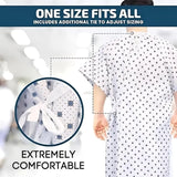 2x Unisex Wrap Over Gown – Comfortable, Stylish &amp; Easy Wear (Pack of 2) - 4A's Global