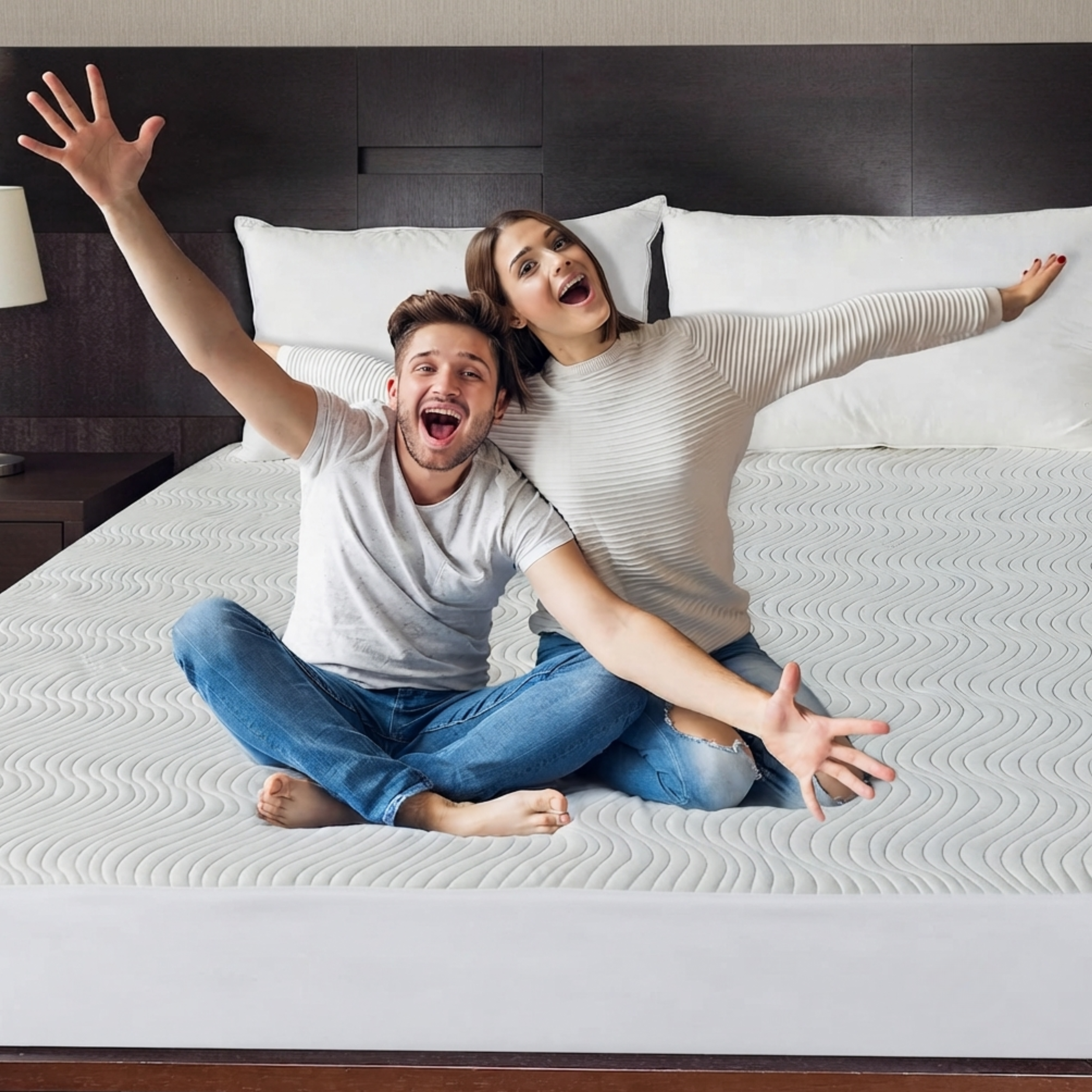 Bamboo Mattress Protector 3D Air Layer Cooling Silver ION Antibacterial, Silver ION , All UK Sizes - Zemmel - 4A's Global