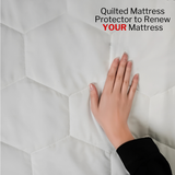 HH 30cm Deep Waterproof Mattress Protector | Quilted, Breathable &amp; Noise-Free | White | UK Sizes (Copy) (Copy)