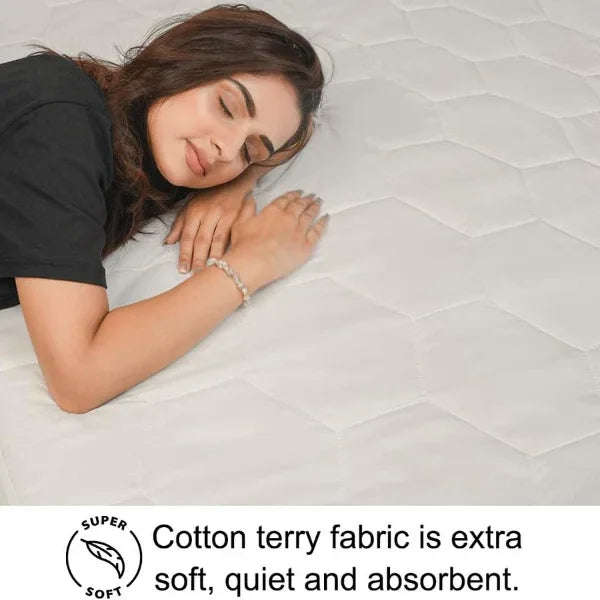 HH 30cm Deep Waterproof Mattress Protector | Quilted, Breathable &amp; Noise-Free | White | UK Sizes (Copy) (Copy) - 4A's Global