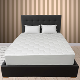 Hexagonal Shape Mattress Protector – Elasticated Fitted Sheet Cover | 30cm Deep Skirt (12 Inch) | Double Bed Size