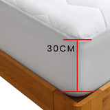 Hexagonal Shape Mattress Protector – Elasticated Fitted Sheet Cover | 30cm Deep Skirt (12 Inch) | Double Bed Size