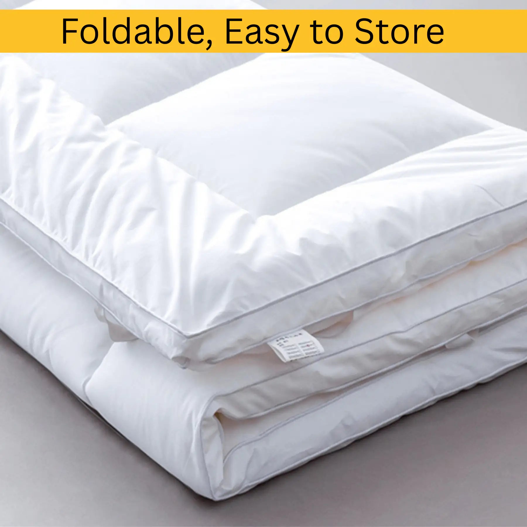 Luxury Mattress Topper – 10cm Extra Deep Fluffy Bed Enhancer | Microfiber Filled | 1100 GSM Comfort Upgrade - 4A's Global