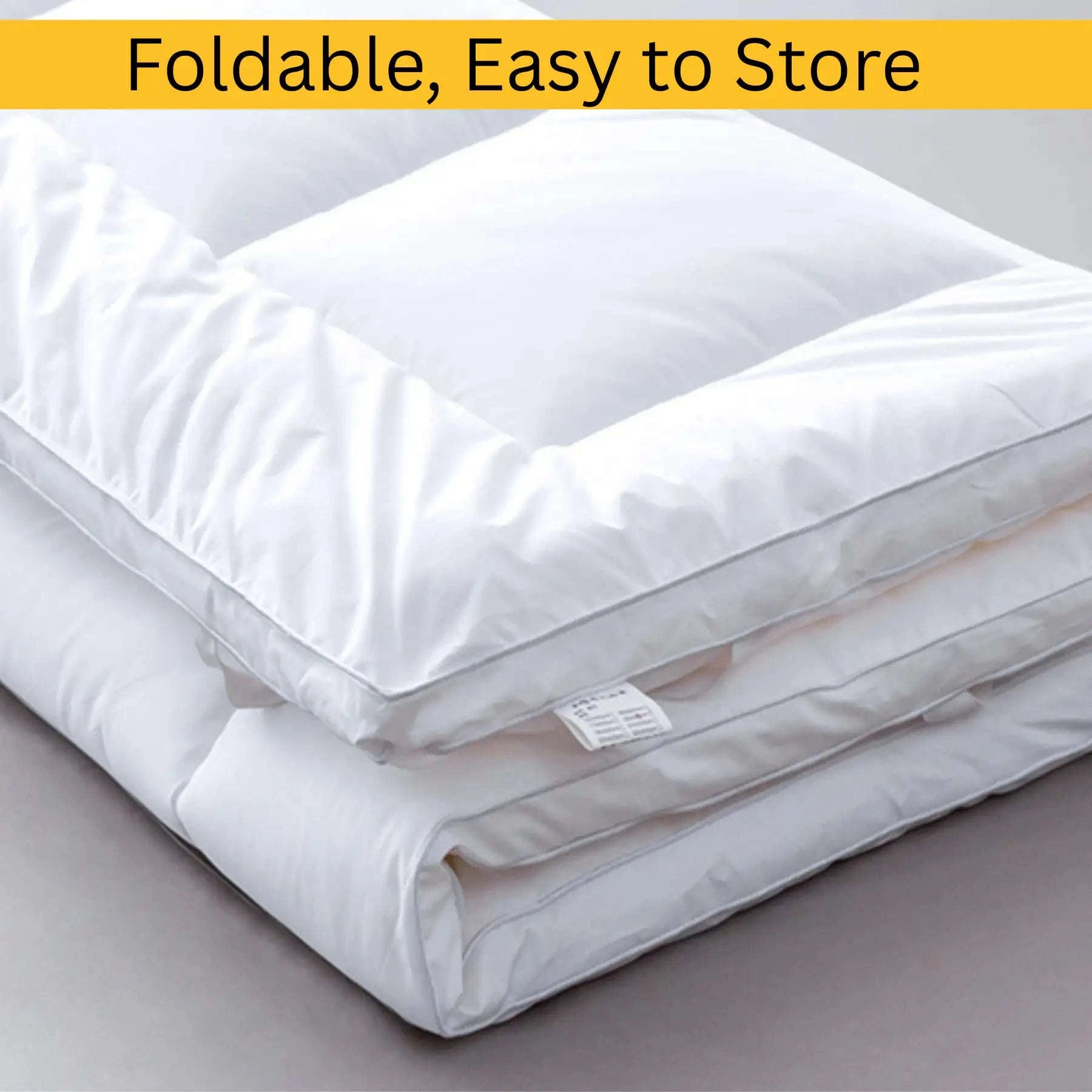 Luxury Mattress Topper – 10cm Extra Deep Fluffy Bed Enhancer | Microfiber Filled | 1100 GSM Comfort Upgrade - 4A's Global