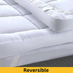 Luxury Mattress Topper – 10cm Extra Deep Fluffy Bed Enhancer | Microfiber Filled | 1100 GSM Comfort Upgrade - 4A's Global