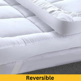 Luxury Mattress Topper – 10cm Extra Deep Fluffy Bed Enhancer | Microfiber Filled | 1100 GSM Comfort Upgrade - 4A's Global