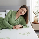 Bamboo Gel Memory Foam Mattress Topper | Cooling 2.5cm Breathable Orthopedic Topper | Back Pain Relief & Hypoallergenic Bed Topper (UK Sizes)