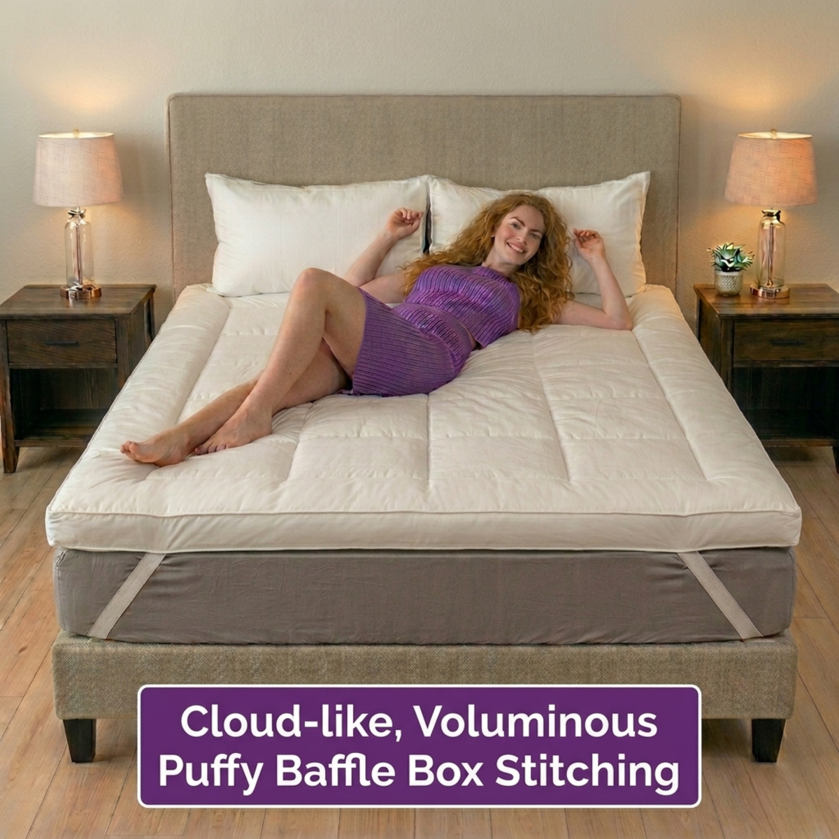 10cm Microfibre Mattress Topper - Extra Deep 4-Inch Hotel Quality Bed Topper | Ultra Soft "Soft as Down" Fill | Breathable & Machine Washable (UK Sizes)
