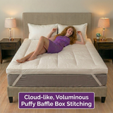10cm Microfibre Mattress Topper - Extra Deep 4-Inch Hotel Quality Bed Topper | Ultra Soft "Soft as Down" Fill | Breathable & Machine Washable (UK Sizes)