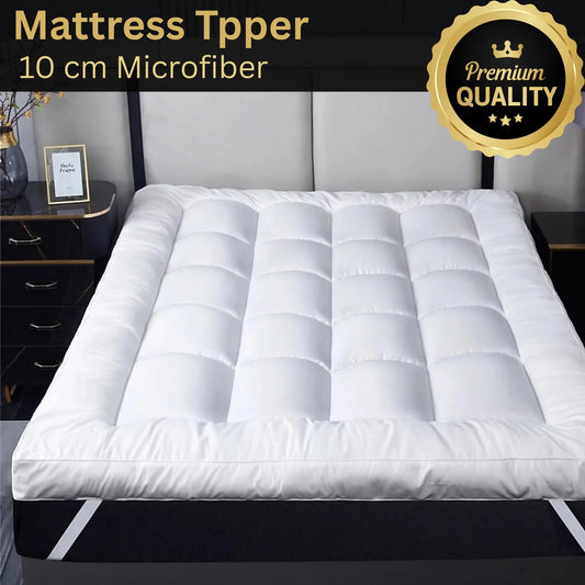 Luxury Mattress Topper – Extra Thick 11cm Deep Fill | Hypoallergenic Microfibre | Hotel-Style Comfort UK