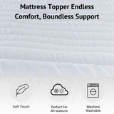 Hypoallergenic Microfiber Mattress Topper – 4cm / 1.57inch&nbsp;Deep | Luxury Comfort &amp; Support | Breathable &amp; Allergy-Safe - 4A's Global