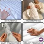 Luxury 4cm Deep Microfibre Mattress Topper | Soft & Breathable Bed Upgrade (UK Sizes) - 4A's Global
