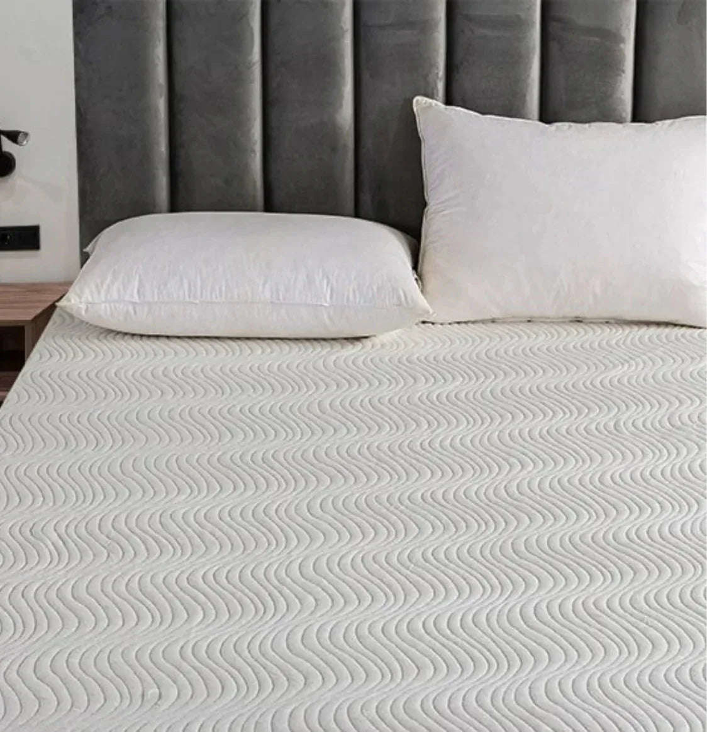 3D Air Layer Bamboo Fabric Mattress Topper Pad – Cooling, Breathable &amp; Hypoallergenic Comfort | Multiple Sizes - 4A's Global