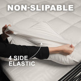 Microfiber Mattress Topper 10cm Luxury Hotel Quality Full Size Bed Soft  Firm Pad, Box Stitched Elasticated Corner Straps