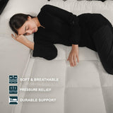Microfiber Mattress Topper 10cm Luxury Hotel Quality Full Size Bed Soft  Firm Pad, Box Stitched Elasticated Corner Straps