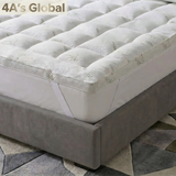 10cm Bamboo Cloud Mattress Topper | Extra Thick 4-Inch Luxury Loft | Breathable, Cooling & Hypoallergenic | Hotel Quality Bed Topper (UK Standard)