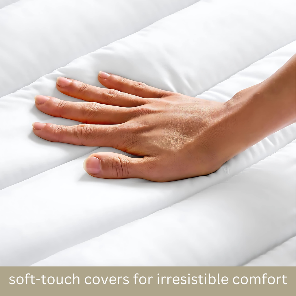 Microfibre Mattress Topper 4cm Deep Soft Breathable Hypoallergenic, All UK Sizes - 4AS - 4A's Global