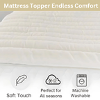Microfibre Mattress Topper 4cm Deep Soft Breathable Hypoallergenic, All UK Sizes - 4AS - 4A's Global