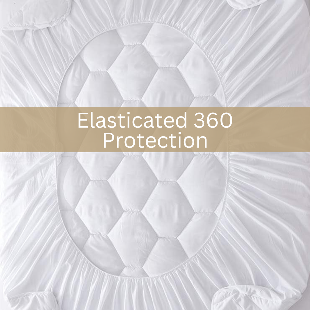 Quilted Mattress Protector 200GSM Triple Fill 40cm Deep Skirt, All UK Sizes - 4AS - 4A's Global