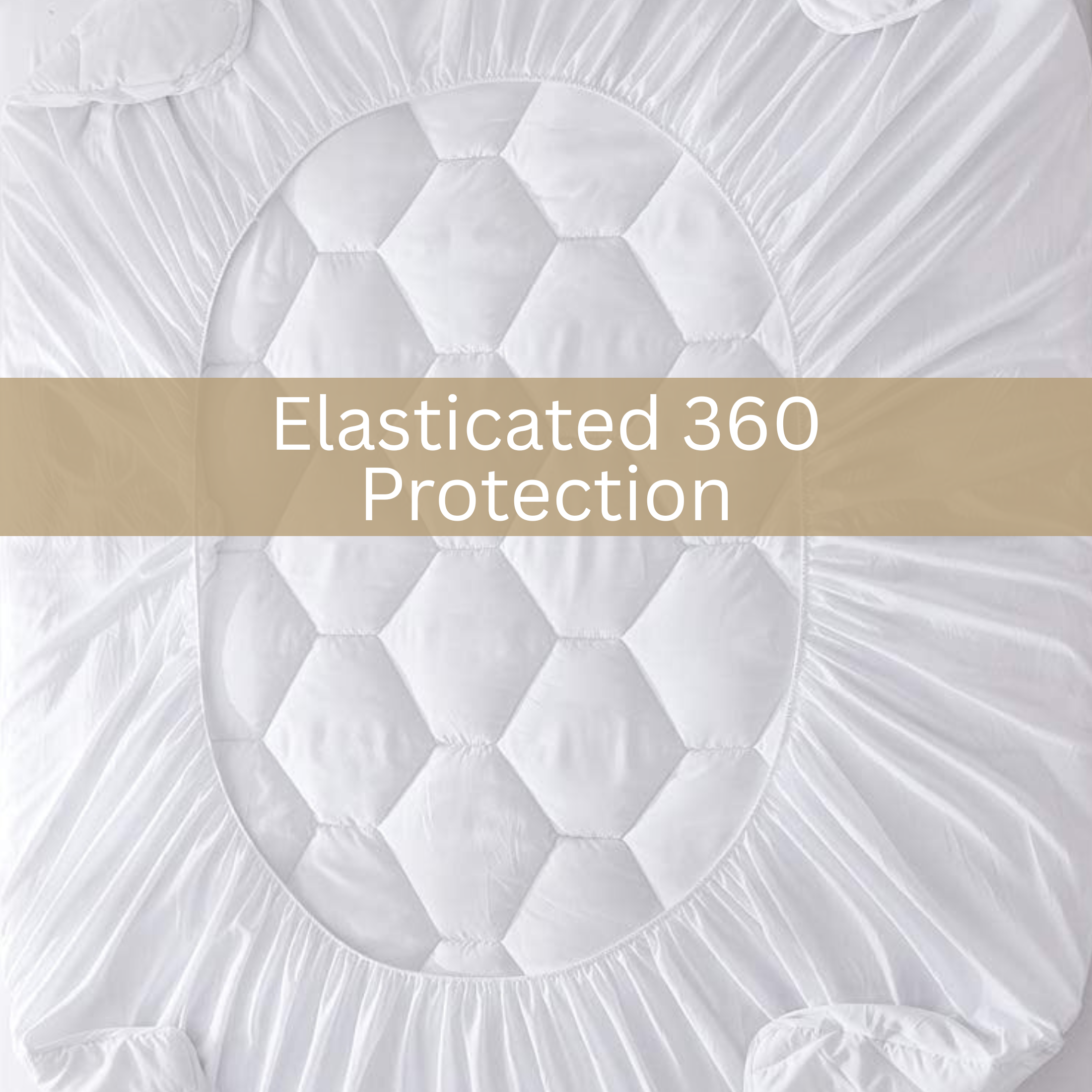 Quilted Mattress Protector 200GSM Triple Fill 40cm Deep Skirt, All UK Sizes - 4AS - 4A's Global