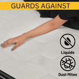 CL Mattress Protector Sheet | Lightweight, Breathable &amp; Noise-Free | Deep Fit 30cm Skirt | Hexagonal Style (Copy)