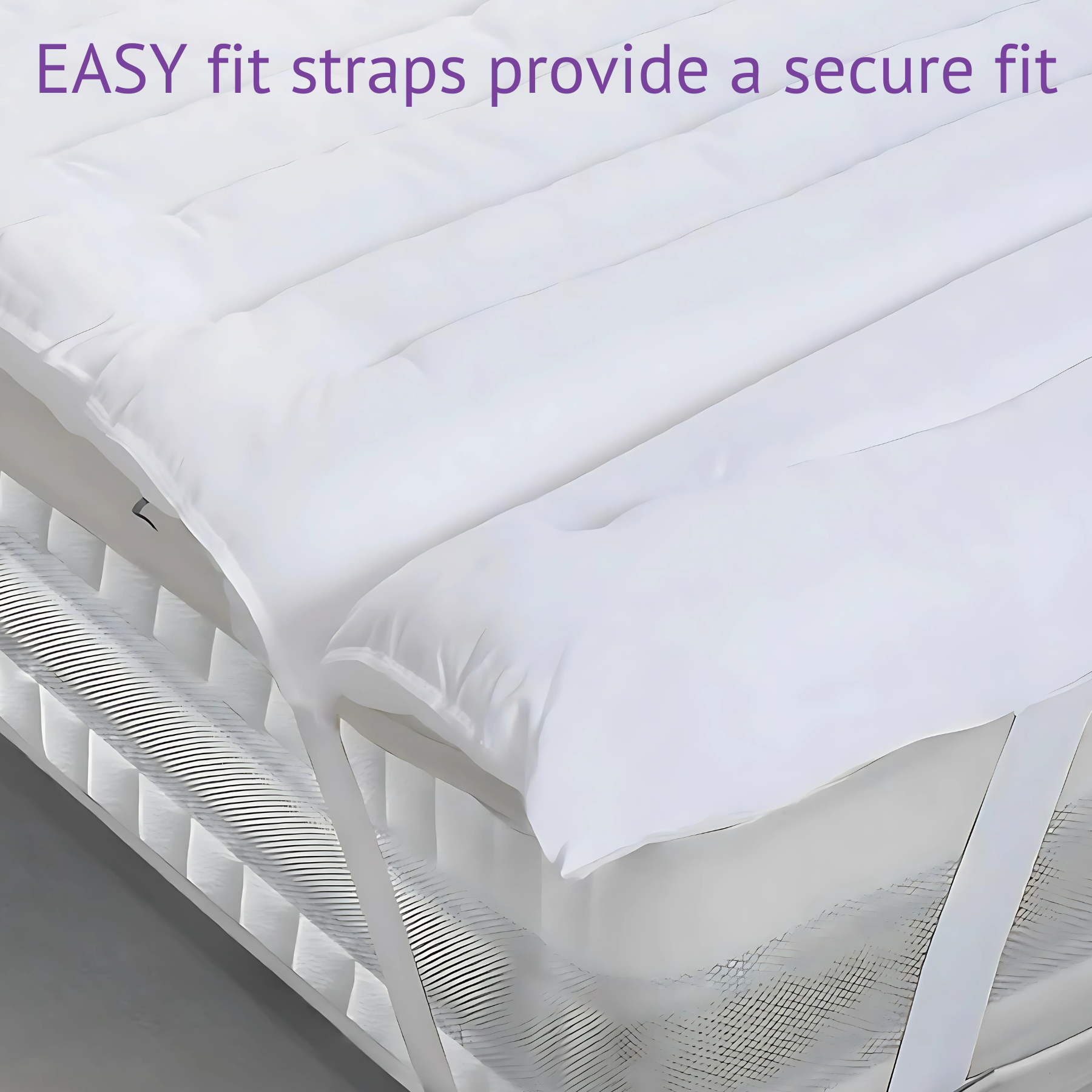 Hypoallergenic Microfiber Mattress Topper – 4cm / 1.57inch&nbsp;Deep | Luxury Comfort &amp; Support | Breathable &amp; Allergy-Safe - 4A's Global