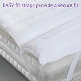 Hypoallergenic Microfiber Mattress Topper – 4cm / 1.57inch&nbsp;Deep | Luxury Comfort &amp; Support | Breathable &amp; Allergy-Safe - 4A's Global