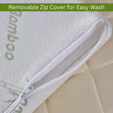 Bamboo Memory Foam Mattress Topper – 2.5cm Cooling Comfort Layer | Breathable, Lightweight &amp; Eco-Friendly Sleep Upgrade | UK Sizes - 4A's Global