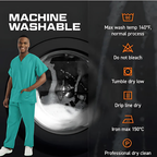Medical Scrub Suit 2 Piece Unisex Hospital Workwear 3 Colours 6 Sizes - High Living - 4A's Global