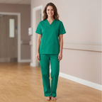 Medical Scrub Suit 2 Piece Unisex Hospital Workwear 3 Colours 6 Sizes - High Living - 4A's Global