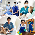 Medical Scrub Suit 2 Piece Unisex Hospital Workwear 3 Colours 6 Sizes - High Living - 4A's Global