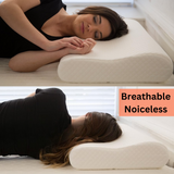 Multi Height Bamboo Cool Max Pillow – Ergonomic Memory Foam Pillow for Side, Back &amp; Stomach Sleepers - 4A's Global