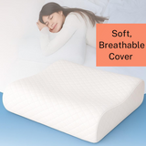 Multi Height Bamboo Cool Max Pillow – Ergonomic Memory Foam Pillow for Side, Back &amp; Stomach Sleepers - 4A's Global