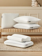 Contour Memory Foam Pillows Bamboo Cool Max Cover - Multi Height Bamboo Cool Max Pillow | Ergonomic Memory Foam Cooling Pillow - 4A's Global