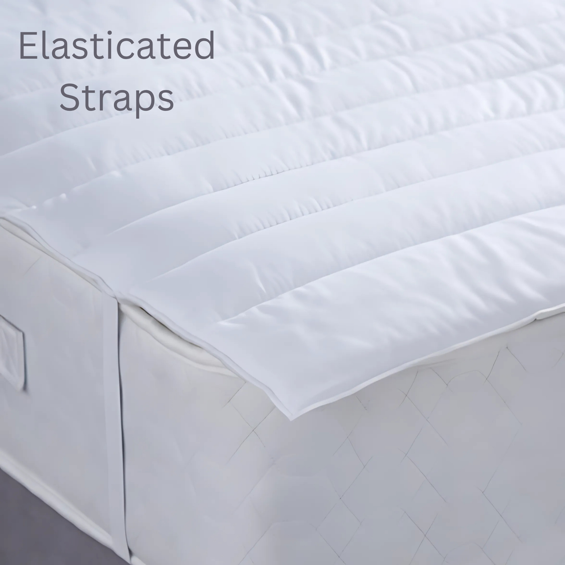 Microfibre Mattress Topper 4cm Deep Soft Breathable Hypoallergenic Elasticated Straps - Cozy Living - 4A's Global